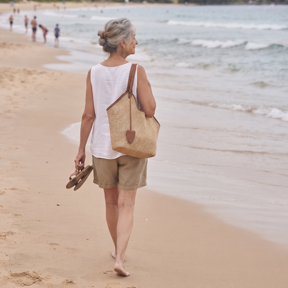 The Noosa — Woven Shoulder Bag