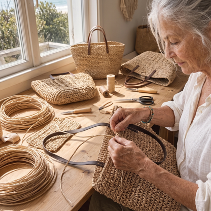 The Marlo — Woven Shoulder Tote