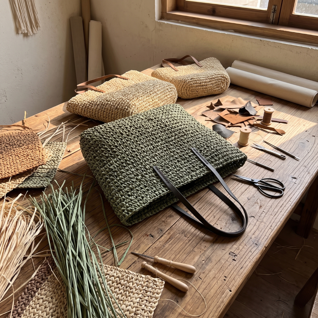 The Marlo — Woven Shoulder Tote