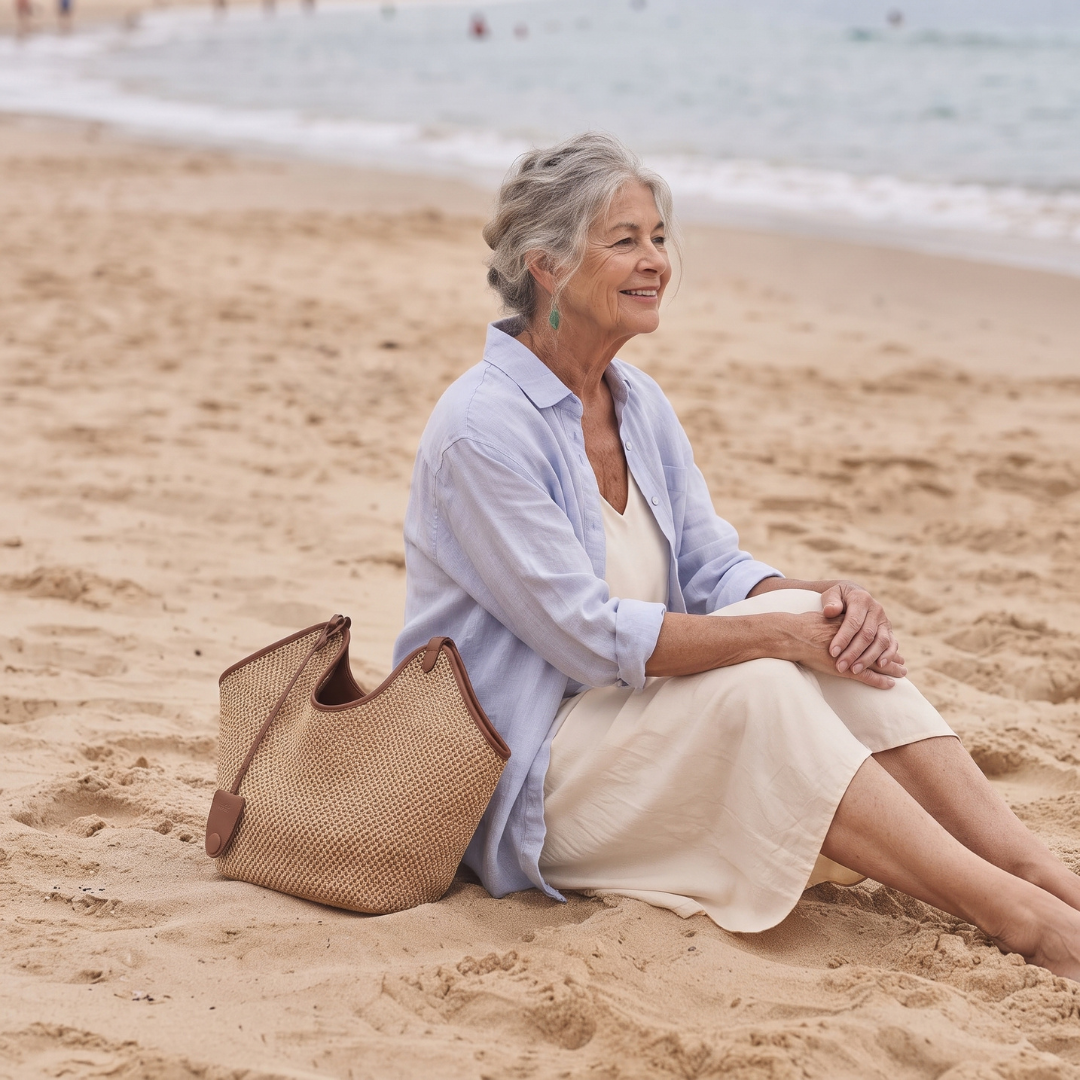 The Noosa — Woven Shoulder Bag
