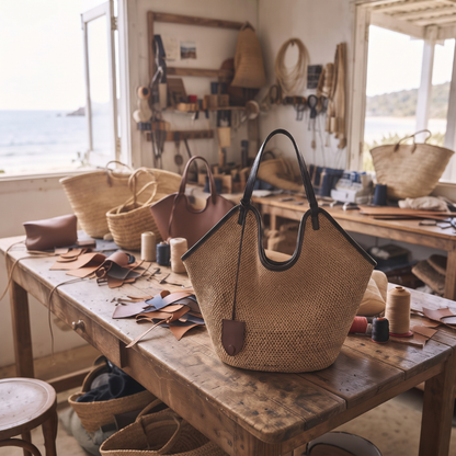 The Noosa — Woven Shoulder Bag