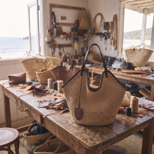 The Noosa — Woven Shoulder Bag