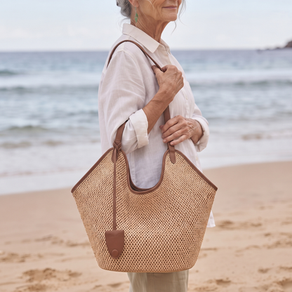The Noosa — Woven Shoulder Bag