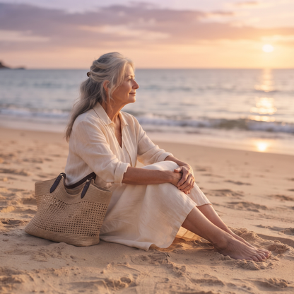 The Avalon — Open-Weave Shoulder Tote