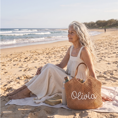 Hand Made Personalised Crochet Tote Bag