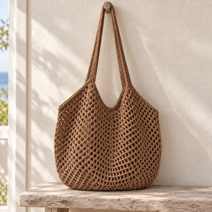 Hand Made Personalised Crochet Tote Bag