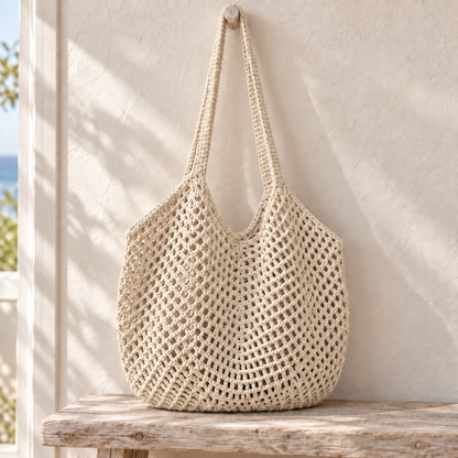 Hand Made Personalised Crochet Tote Bag