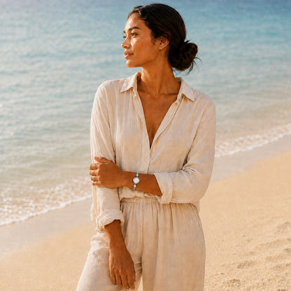 Hina Pearl Watch Silver