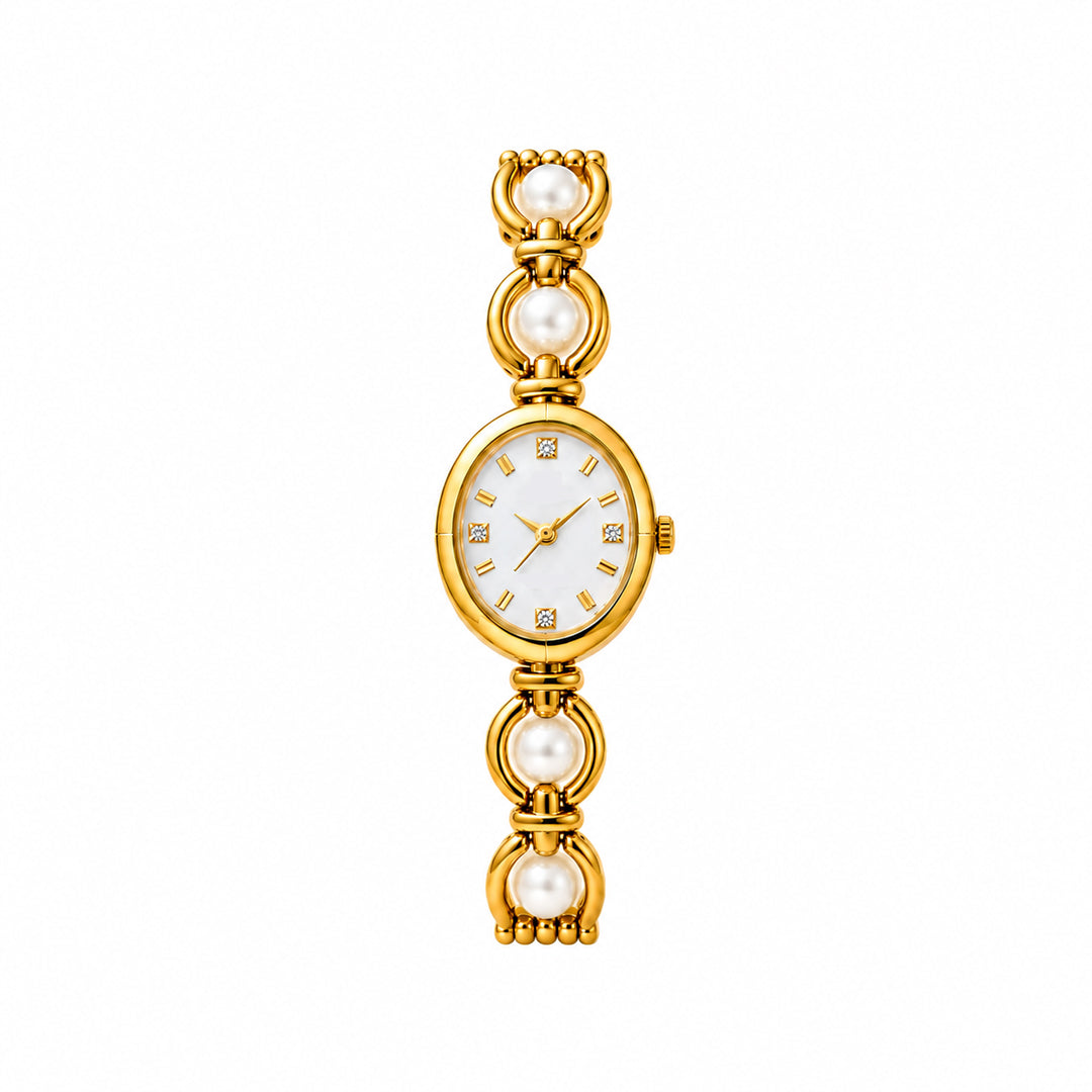 Hina Pearl Watch Gold