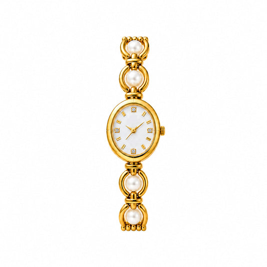 Hina Pearl Watch Gold