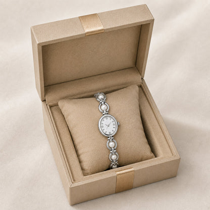 Hina Pearl Watch Silver